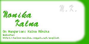 monika kalna business card